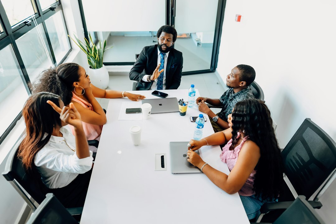 corporate executives in meeting